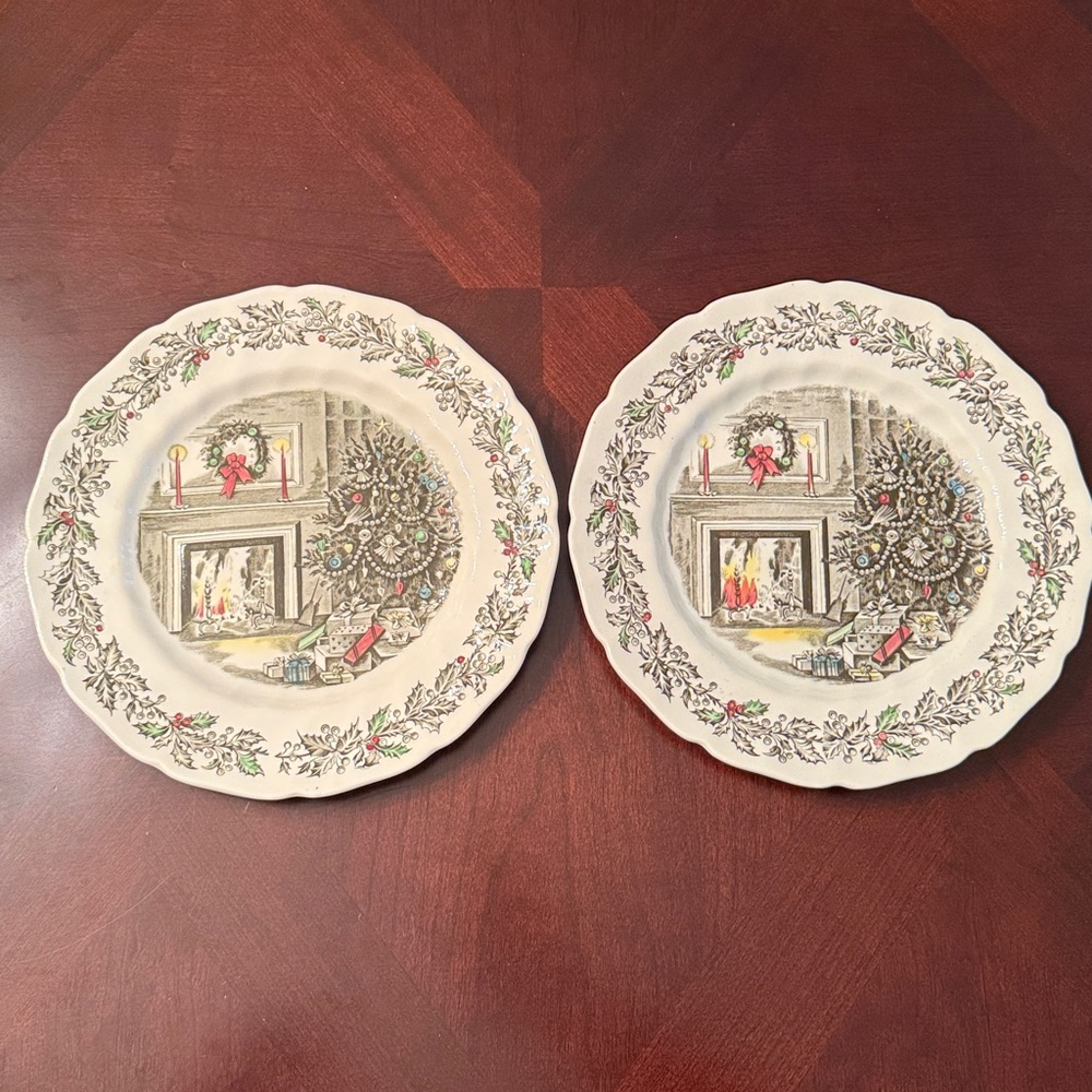 Johnson Brothers Merry Christmas Dinner Plates